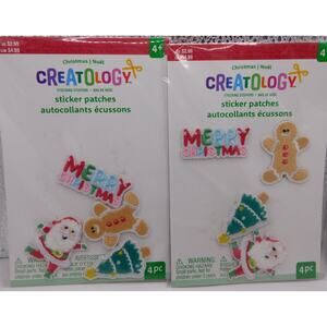 Creatology Sticker Patches Christmas Design -4 In Each New in Package